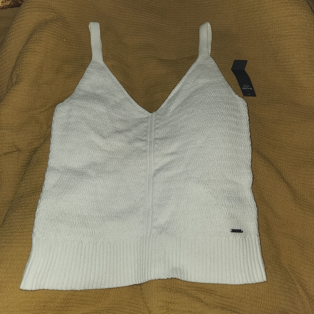Abercrombie & Fitch V Neck Sleeveless Knit Top